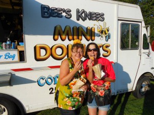 Put the donuts down?? Say what?! Me on left and my donut guzzling friend Cindy