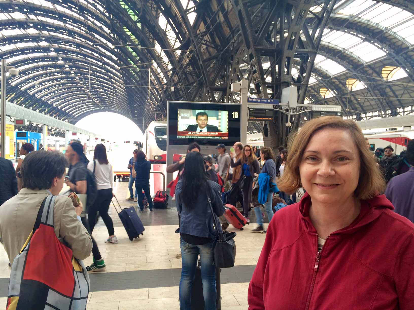 Catching trains in Italy requires speed and coordination